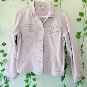 Light Pink Pastel Jean Jacket CAbi Size M